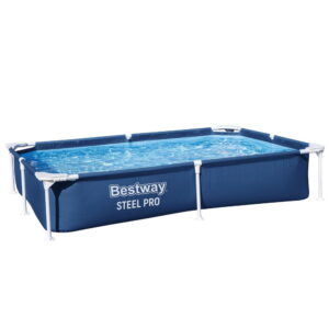 Above Ground Pool Steel Frame 221x150x43cm - Pick Me Home