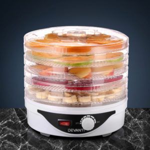 Food Dehydrator Jerky Dryer 5 Tray White - Pick Me Home