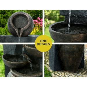 Solar Water Fountain Bird Bath 5-Tier 99cm - Pick Me Home
