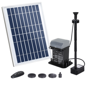 Solar Pond Pump Battery LED Fountain 5.2ft - Pick Me Home