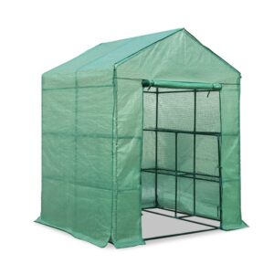 Walk-In Greenhouse 8 Shelves Plant Tunnel 1.4x1.55x2m - Pick Me Home