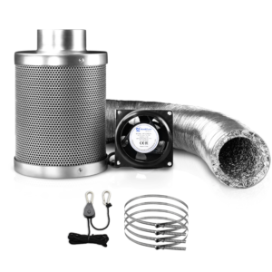 Grow Tent Ventilation Kit Carbon Filter 4in - Pick Me Home