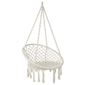 Macrame Hammock Chair Hanging Cotton Cream - Pick Me Home