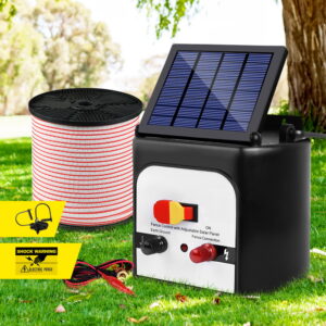 Solar Fence Energiser Kit 8KM 400m Poly Tape - Pick Me Home