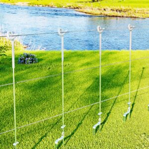 Electric Fence Pigtail Posts Steel Posts 20Pcs - Pick Me Home