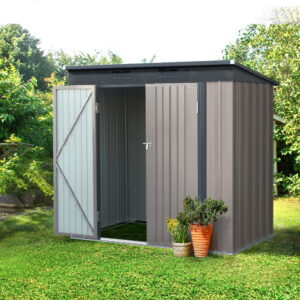 Garden Shed Double Door Steel Storage 1.95x1.31m - Pick Me Home