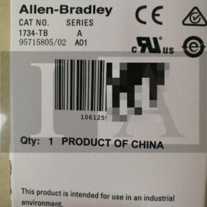 1734-TB | Allen Bradley | Pt I/O Card Base Removable Screw, Opened, Ser A