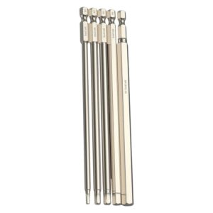 5/6/7/8Pcs Impact Hex Head Allen Wrenches Drill Bit Set 1/4inch Impact Hex Shank Steel Hex Bit Set Allen Key Screwdriver Bit