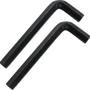 Biaungdo 2 Pcs Black 12mm Hex Key Wrench, Small Allen key Wrench, L Shaped Hexagon Hex Key Spanner Set Hexagon Head Replacement Repairing Tool for Repairing Bike, Furniture