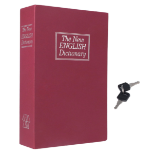 Book Safe Diversion Lock Box Medium Red - Pick Me Home