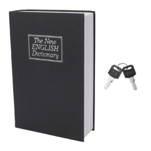 Book Safe Coin Bank Lockable Box Black - Pick Me Home