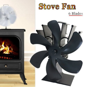 Stove Fan Heat Powered 6-Blade Fan - Pick Me Home