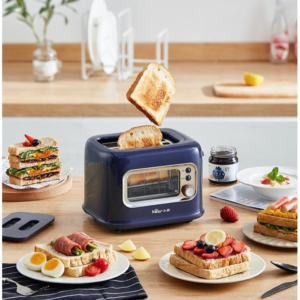 Bread Toaster 2 Slice Glass Window - Pick Me Home