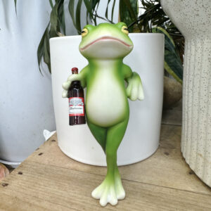 Frog Pot Hanger Standing Garden Ornament 2Pcs Green - Pick Me Home