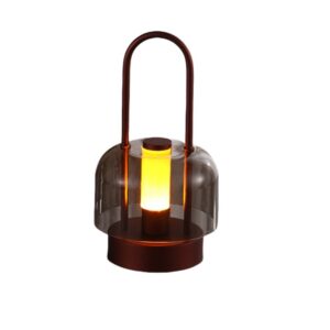 LED Lantern Rechargeable Touch Lamp Brown - Pick Me Home