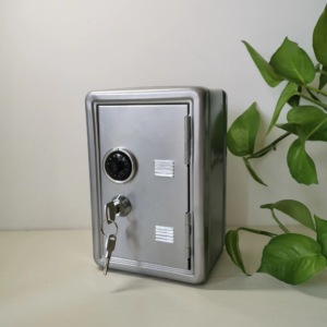 Mini Safe Box Combination Lock Key Silver - Pick Me Home