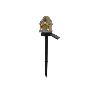 Solar Garden Stake Light Resin Style 1 Brown Green - Pick Me Home