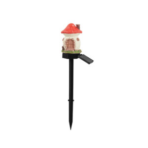 Solar Garden Stake Light Resin Style 2 White Red - Pick Me Home