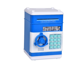 Kids Safe Piggy Bank Fingerprint Lock Blue - Pick Me Home