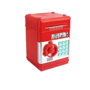 Kids Safe Piggy Bank Fingerprint Lock Red - Pick Me Home