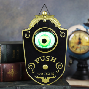Halloween Eyeball Doorbell Light-Up Prop 2Pcs Black - Pick Me Home