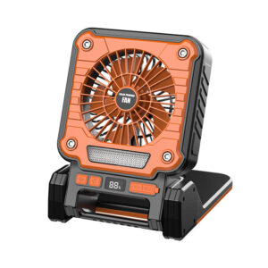 Camping Fan LED Light Solar Power Bank Orange - Pick Me Home