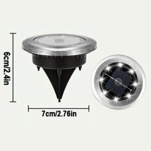 Solar In-Ground Light Pathway Lamp 4-Pack White - Pick Me Home