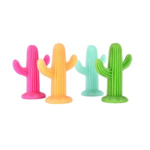 Cactus Tea Light Candles Large Decor 4Pcs - Pick Me Home
