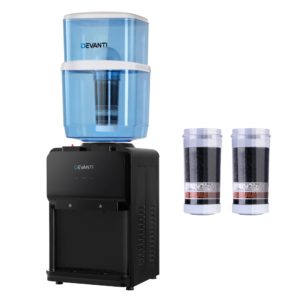 Water Cooler Dispenser Hot Cold Filter 22L Black - Pick Me Home